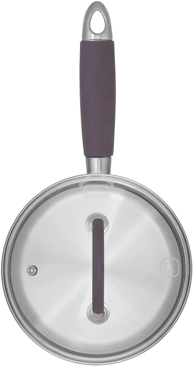 Ковш Rondell Akzent RDS-1386, 1.3 л, с крышкой, стальной