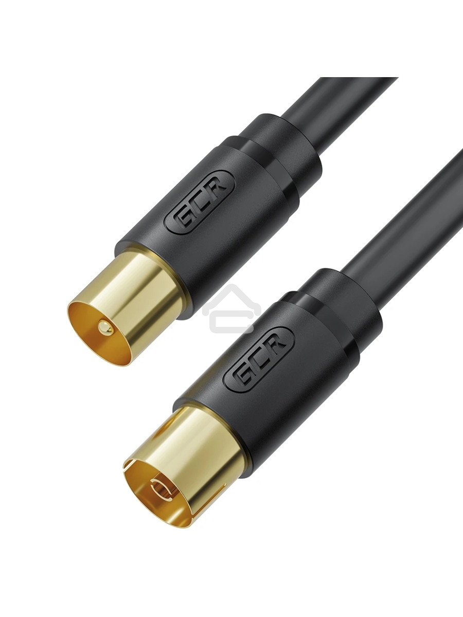 Удлинитель Greenconnect GCR-55542 5.0m антенный (коаксиальный) RG59, TV M / TV F, черный