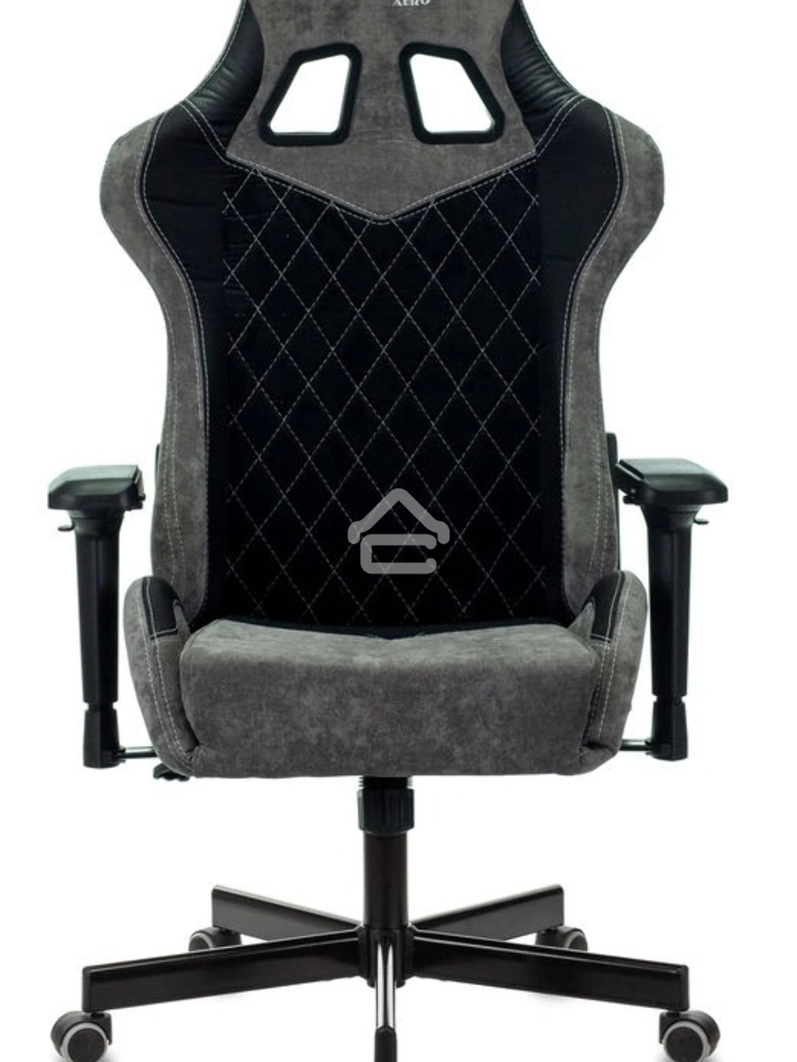 Кресло игровое Бюрократ VIKING 7 KNIGHT B FABRIC черный текстиль/эко.кожа крестовина металл/пластик