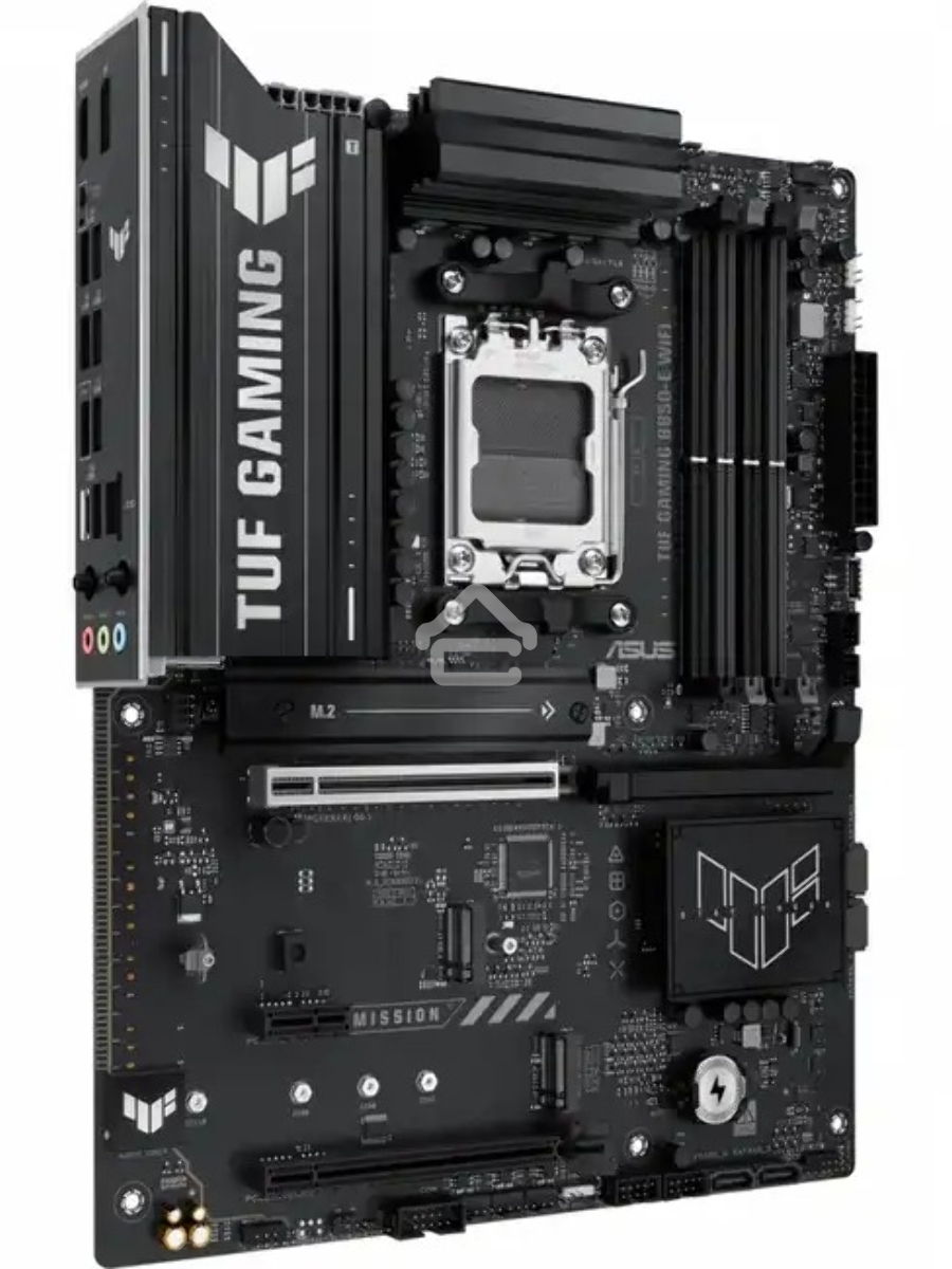 Материнская плата ASUS TUF Gaming B850-E WiFi, AM5, AMD B850, 4xDDR5, 4xSATA, 3xM.2, 1xPCIe 5.0 x16, 1xPCIe 4.0 x16, 1xPCIe x1, 1xDP, 1xHDMI, 2xUSB-C (1x10Gbps, 1x20Gbps), 3xUSB-A 5Gbps, 3xUSB-A 2.0, 1x2.5Gb LAN, Wi-Fi 6E, Bluetooth 5.3, 3x3.5 мм, 7.1, AT