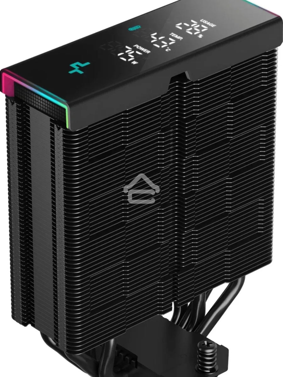 Кулер Deepcool AK400 Digital Pro ARGB черный 120мм алюминий+медь 1750rpm 25db 4-pin 220W 159мм