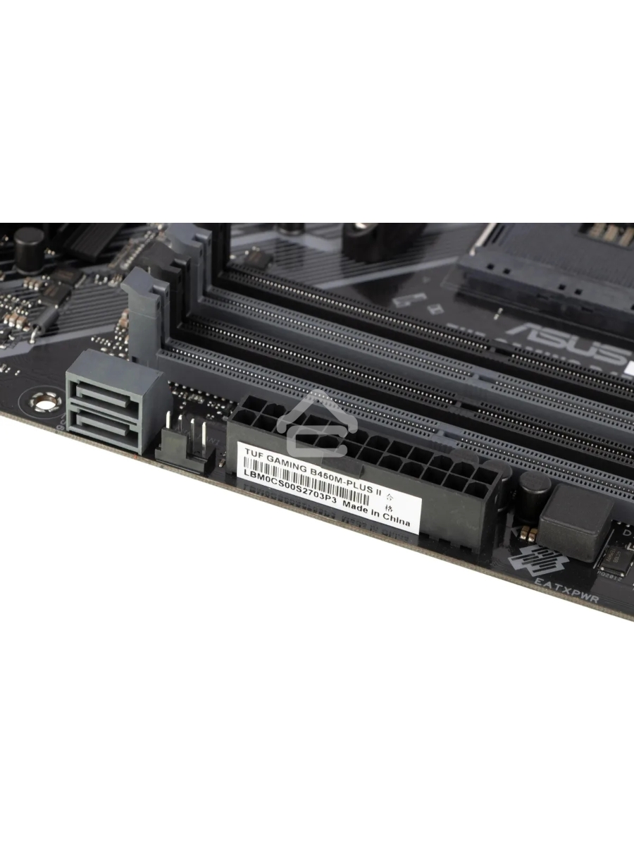 Материнская плата ASUS TUF GAMING B450M-PLUS II, AM4, AMD B450, 4xDDR4, 6xSATA, 1xM.2, 1xPCIe 3.0 x16, 1xPCIe 2.0 x16, 1xPCIe x1, 1xHDMI, 1xDVI-D, 1x 1Gb LAN, 2xUSB-A 3.2 Gen 1, 1xUSB-A 3.2 Gen 2, 2xUSB-A 2.0, 1xUSB-C 3.2 Gen 1, 3x3.5 мм, 7.1, mATX