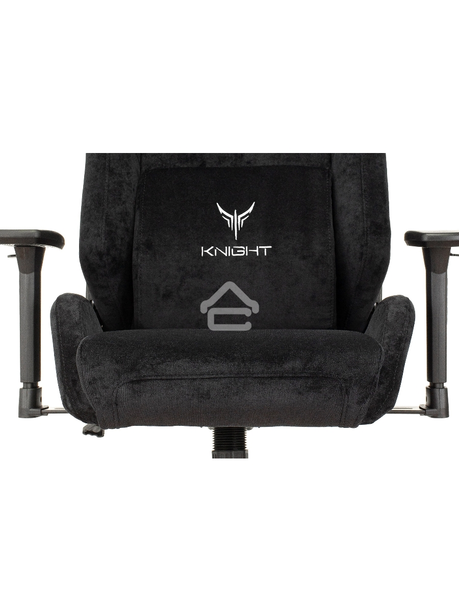 Кресло игровое Knight N1 Fabric черный Light-20, с подголов. крестовина металл
