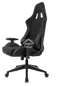 Кресло игровое Бюрократ VIKING 4 AERO BLACK EDITION черный искусст.кожа/ткань