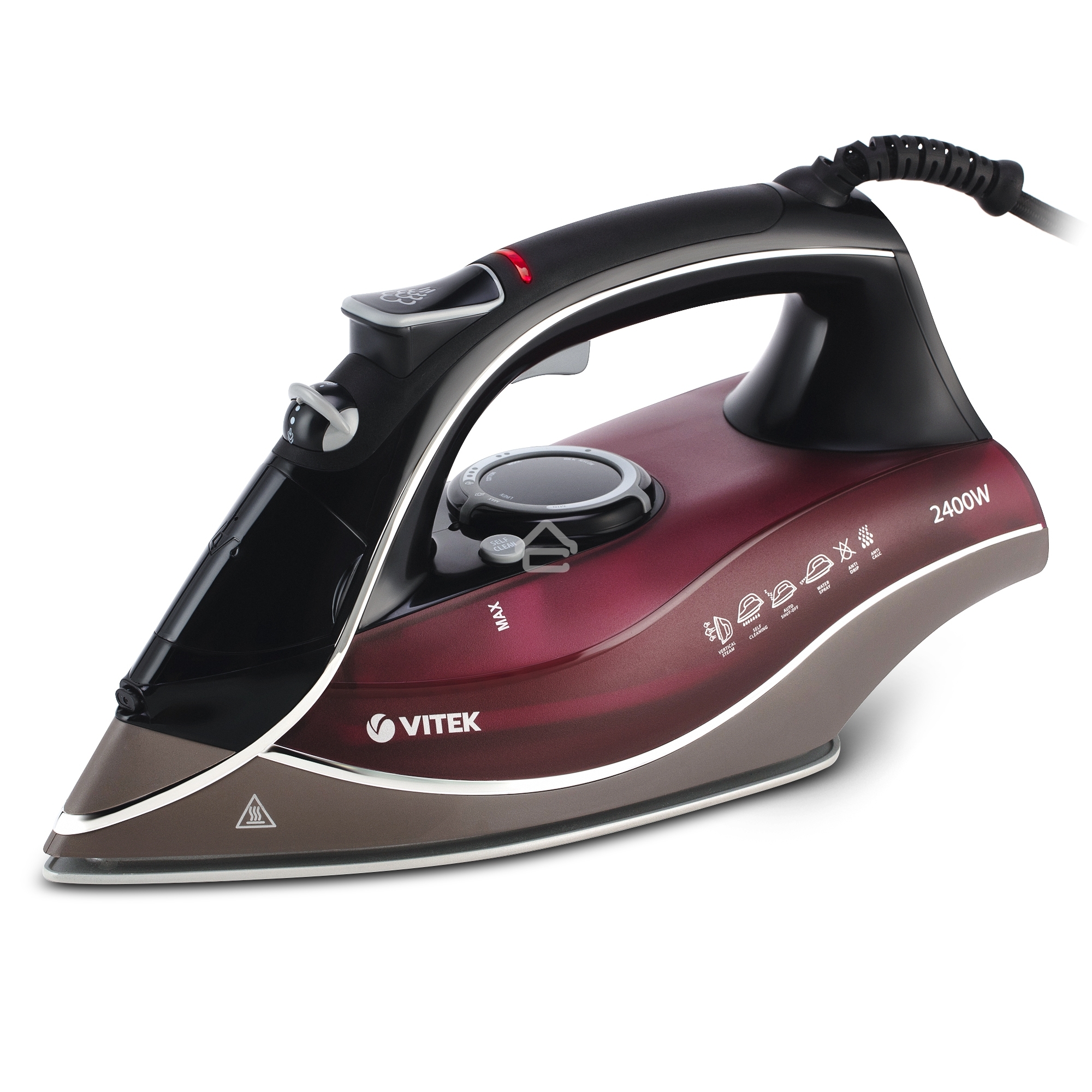 Утюг Vitek VT-1240 BD бордовый