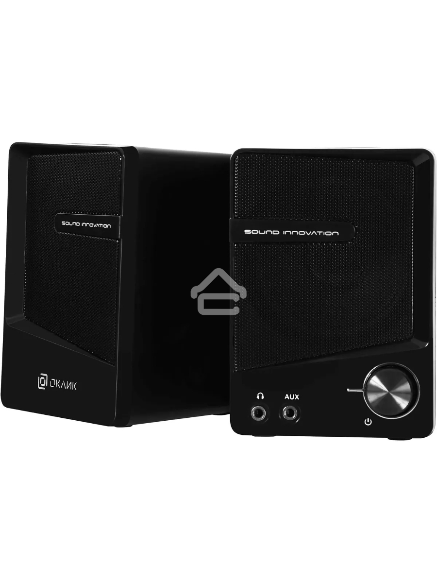 Колонки Oklick OK-126 2.0 черный 6Вт