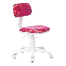 Кресло детское Бюрократ CH-W201NX Sticks 05 малиновый, крестовина пластик, пластик белый