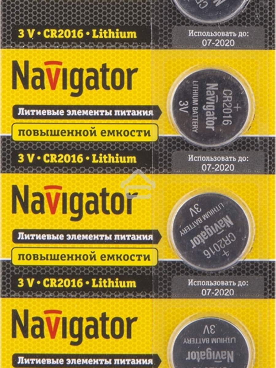 Элемент питания NAVIGATOR NBT-CR2016-BP5