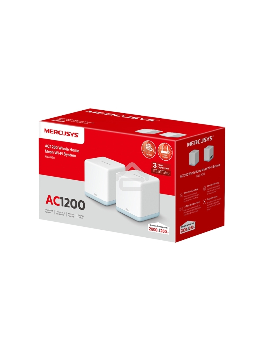 Система MESH AC1200 Whole Home Mesh Wi-Fi System, 2 Internal Antennas, 2 GB ports(WAN/LAN)