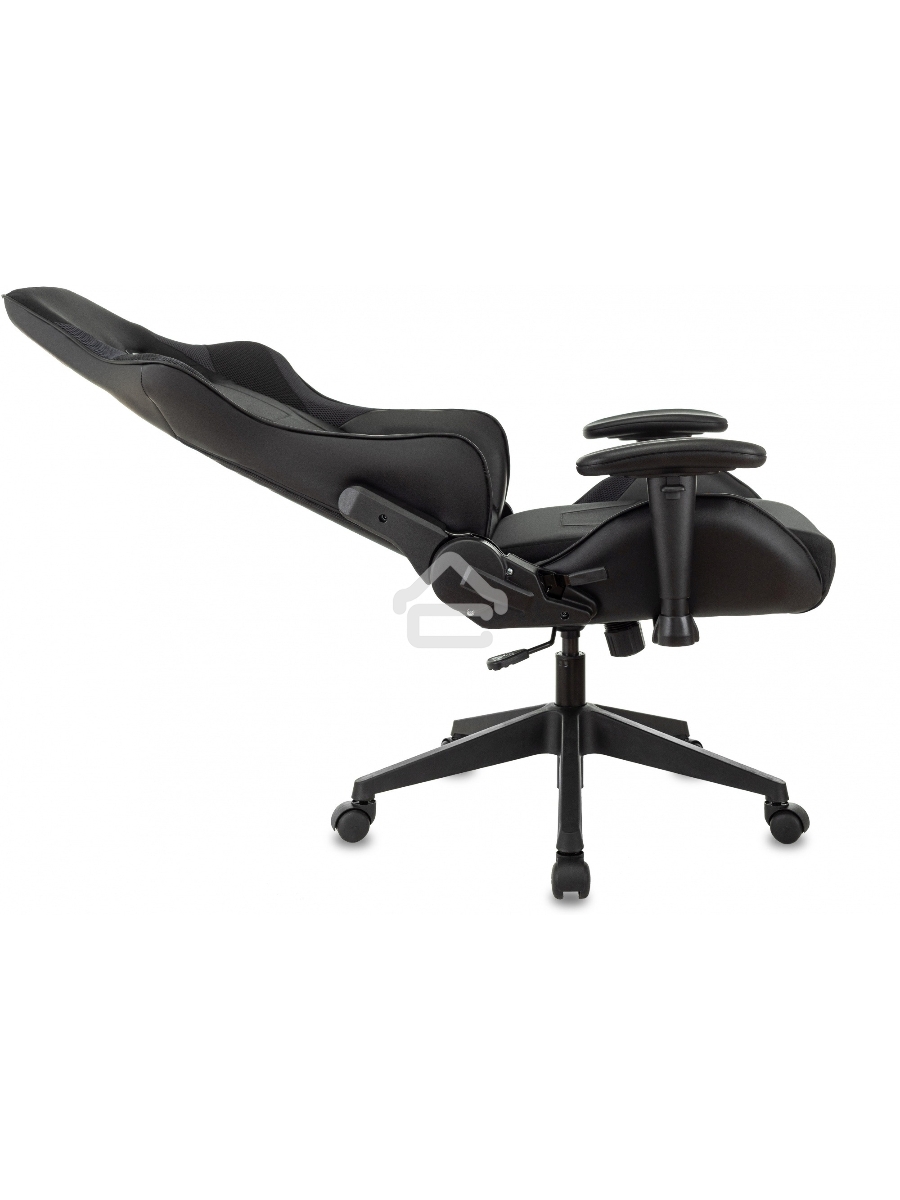 Кресло игровое Бюрократ VIKING 4 AERO BLACK EDITION черный искусст.кожа/ткань