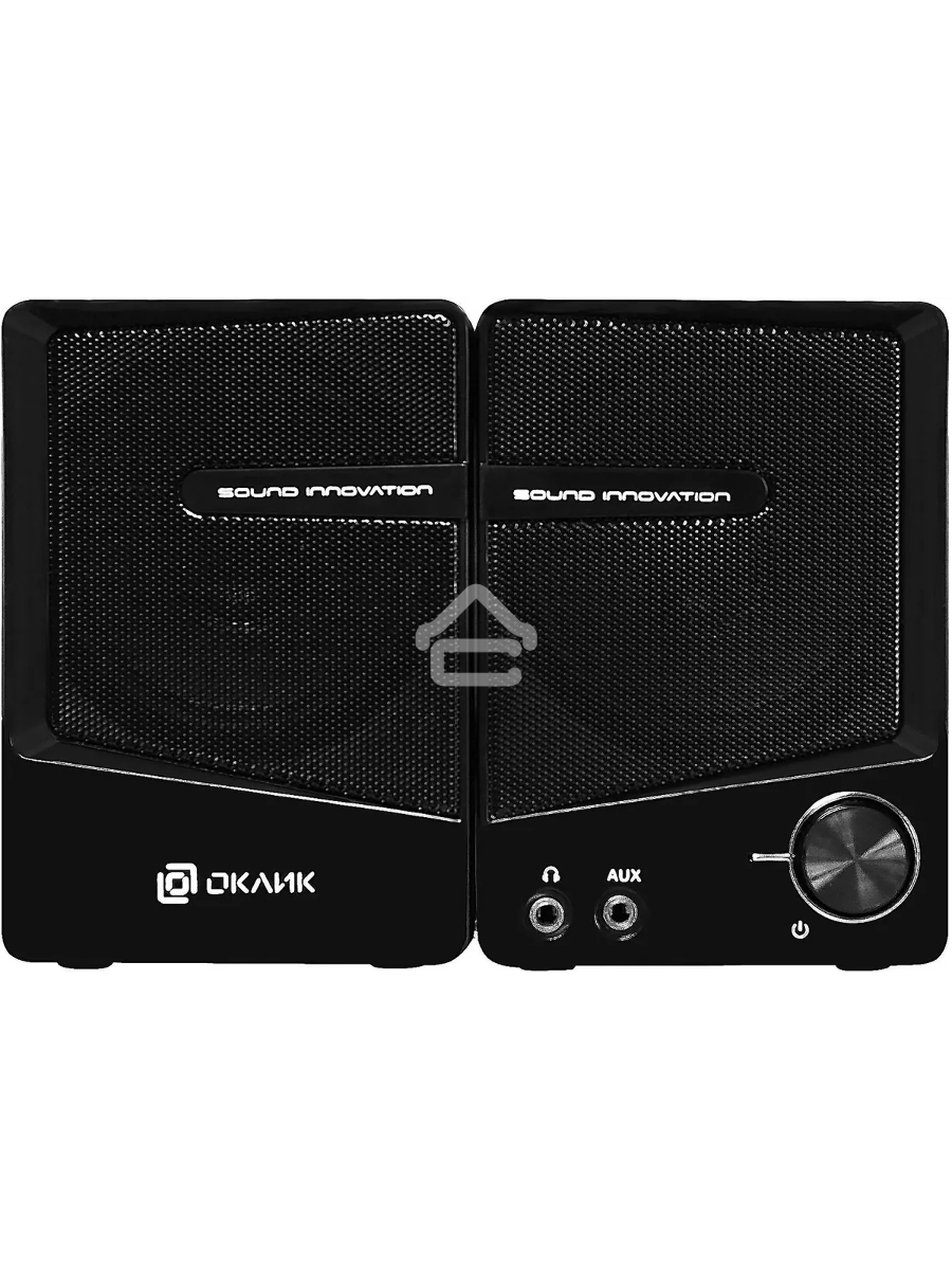 Колонки Oklick OK-126 2.0 черный 6Вт