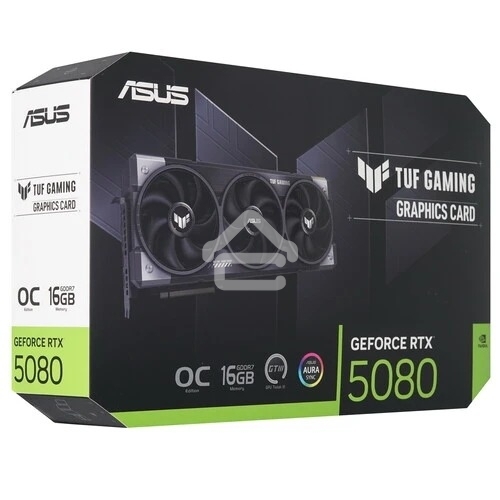 Видеокарта ASUS TUF-RTX5080-O16G-GAMINGRTX5080,HDMI*2,DP*3,16G,D7; 90YV0M30-M0NA00 (TUF-RTX5080-O16G-GAMING)
