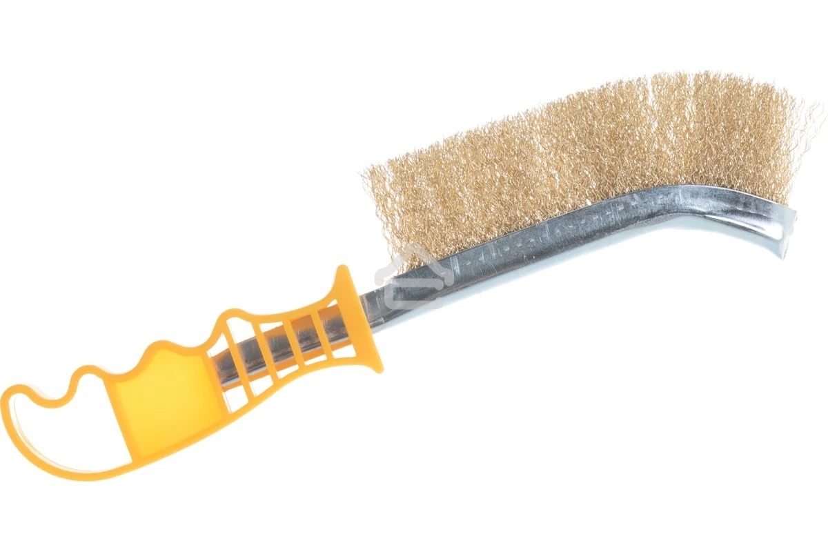 Кордщетка ручная STAYER 3508латунная с пластмассовой ручкой 1ряд