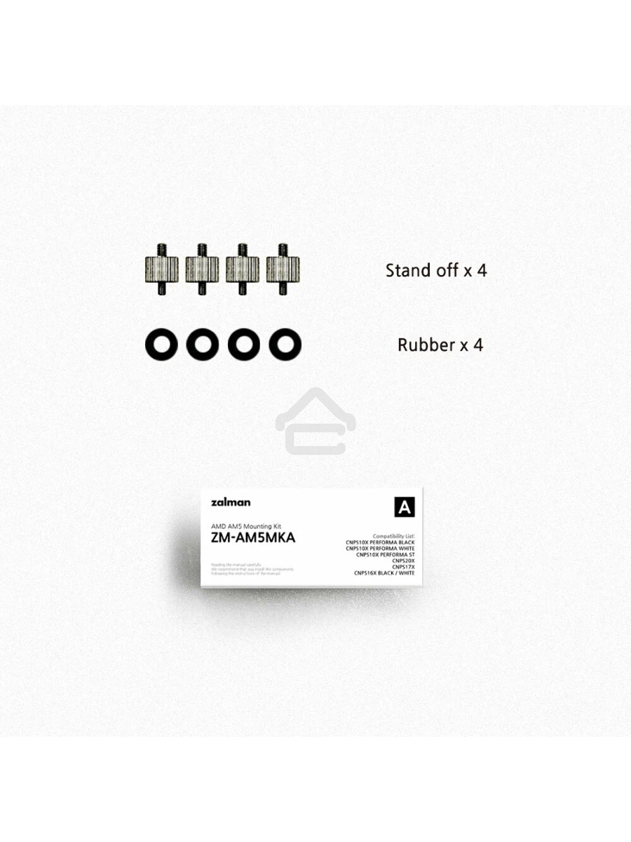 Комплект Stand Off A x4 + Rubber x4 (AM5 compatibility kit for CNPS10X PERFORMA BLACK, CNPS10X PERFORMA WHITE, CNPS10X PERFORMA ST, CNPS16X, CNPS17X, CNPS20X)