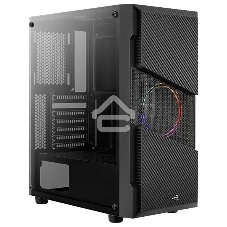 Компьютерный корпус Aerocool/Formula Menace Saturn FRGB-G-BK-v1 черный без БП ATX 4x120мм 2xUSB2.0 1xUSB3.0 audio bott PSU