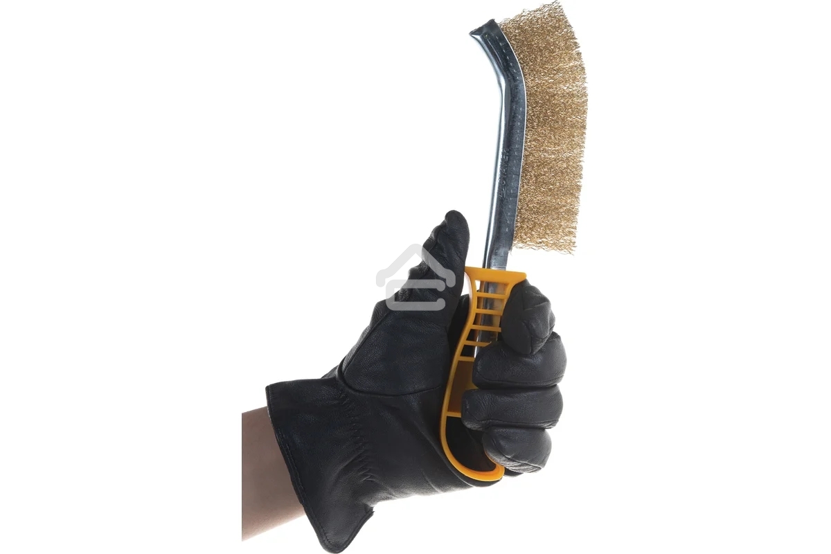 Кордщетка ручная STAYER 3508латунная с пластмассовой ручкой 1ряд