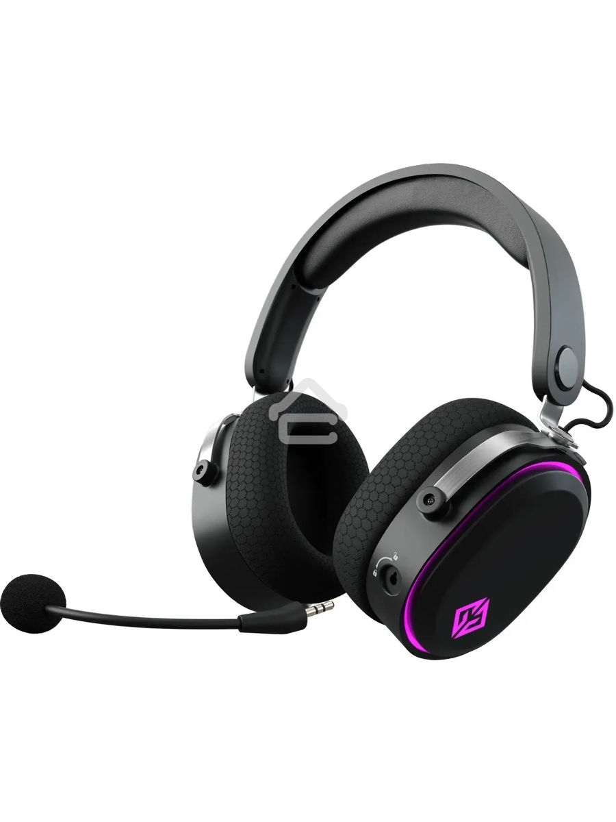 Наушники с микрофоном GMNG GG-HS405W черный мониторные BT/Radio/3.5mm оголовье