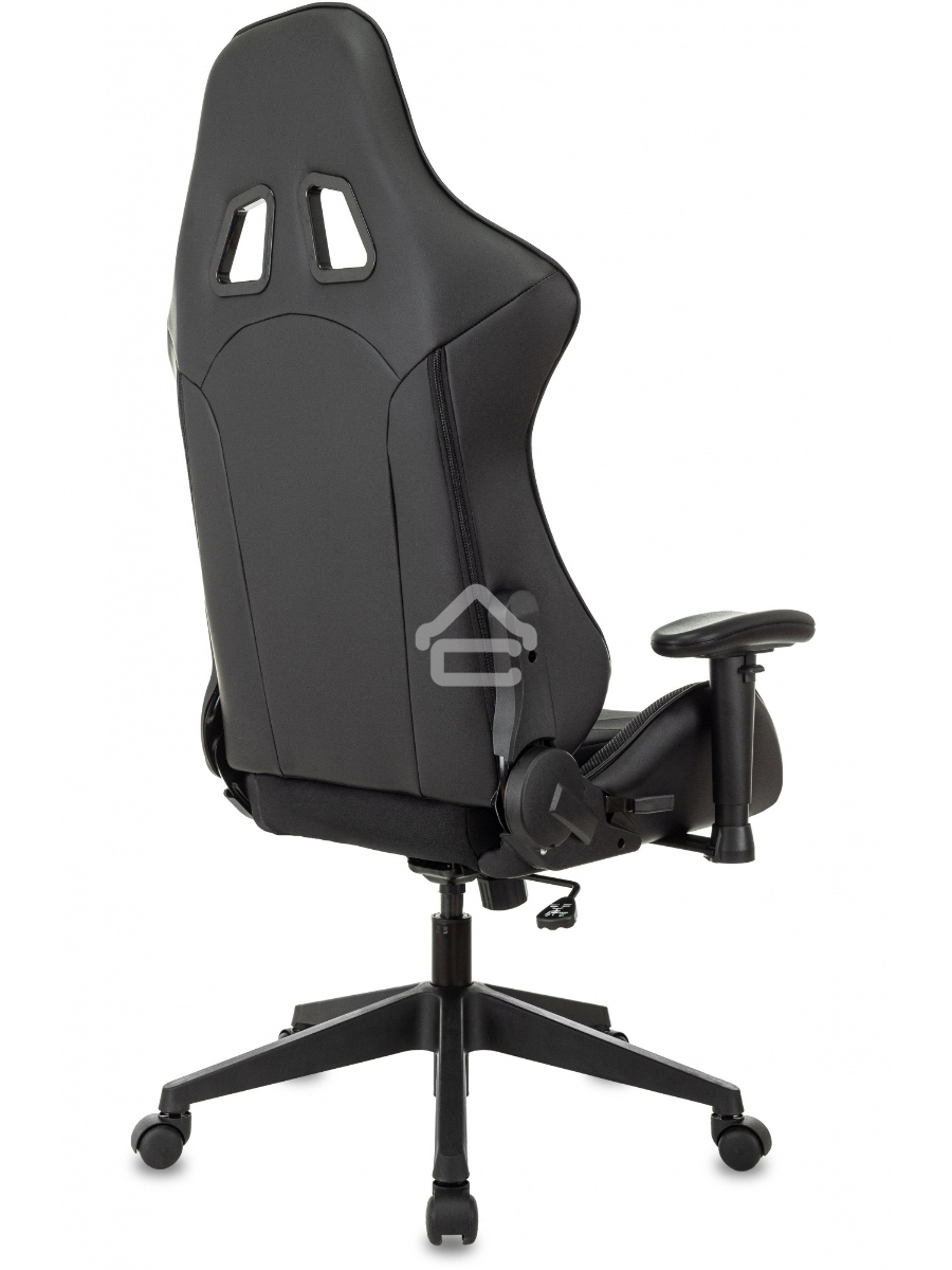 Кресло игровое Бюрократ VIKING 4 AERO BLACK EDITION черный искусст.кожа/ткань