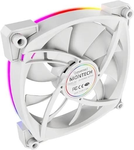 Вентилятор для корпуса MONTECH RX120 PWM белый, 120 мм, 1600 об/мин, 27 дБ, 4 pin