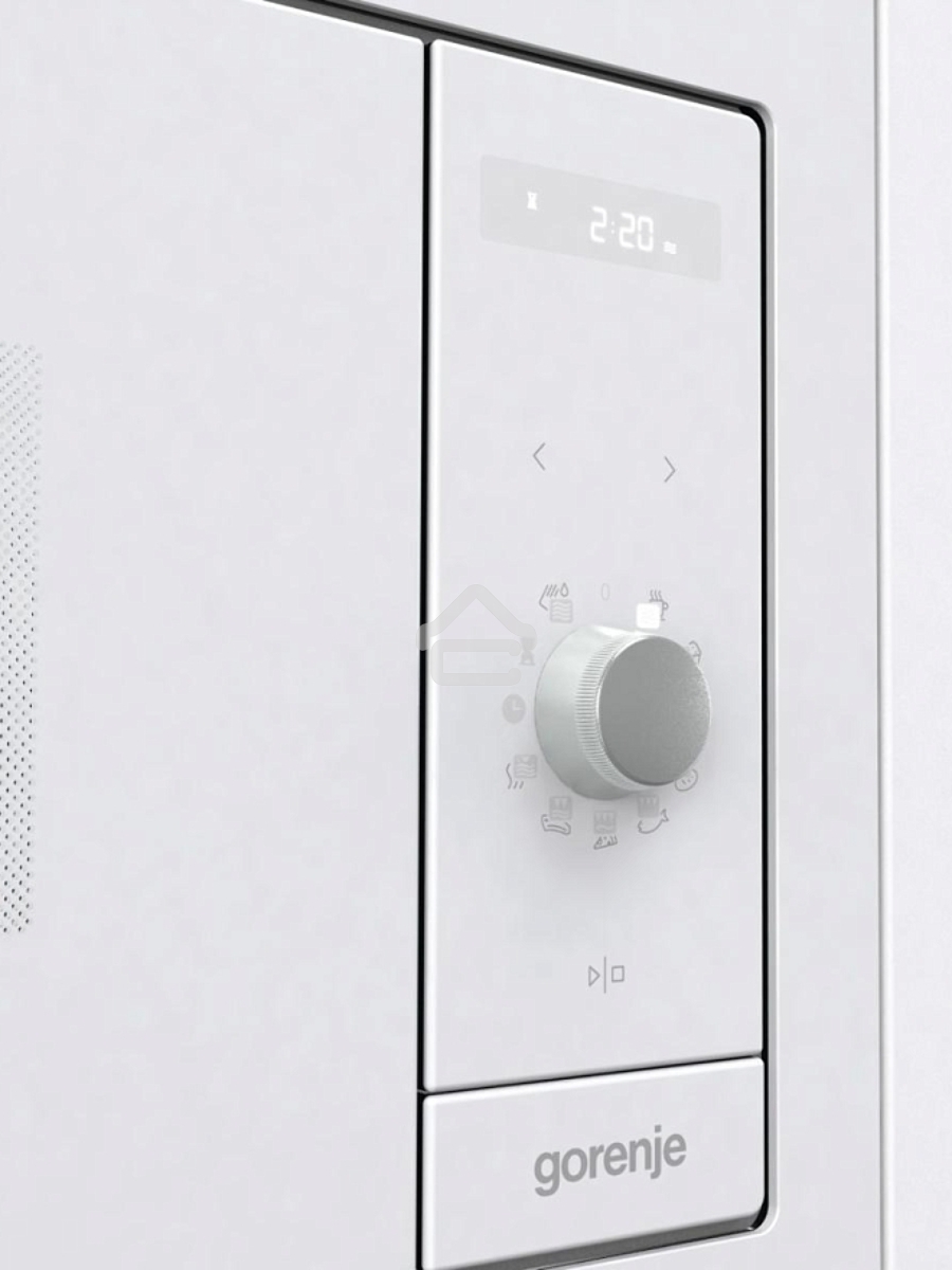 Микроволновая печь Gorenje BM235G1SYW белый, 23 л, 900 Вт, переключатели - поворотный механизм/сенсор