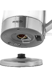 Чайник электрический Red Solution RK-G138 1.7л. 2200Вт серый (корпус: стекло)