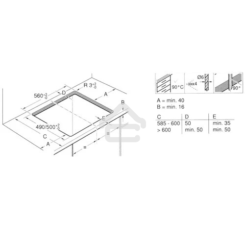Индукционная варочная панель Bosch PUG61KAA5E черный