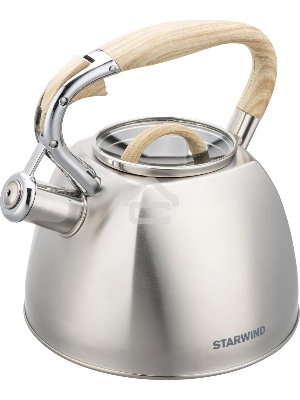 Чайник для плиты Starwind Chef Daily 2.8л, серый, металлический (SW-CH1308)