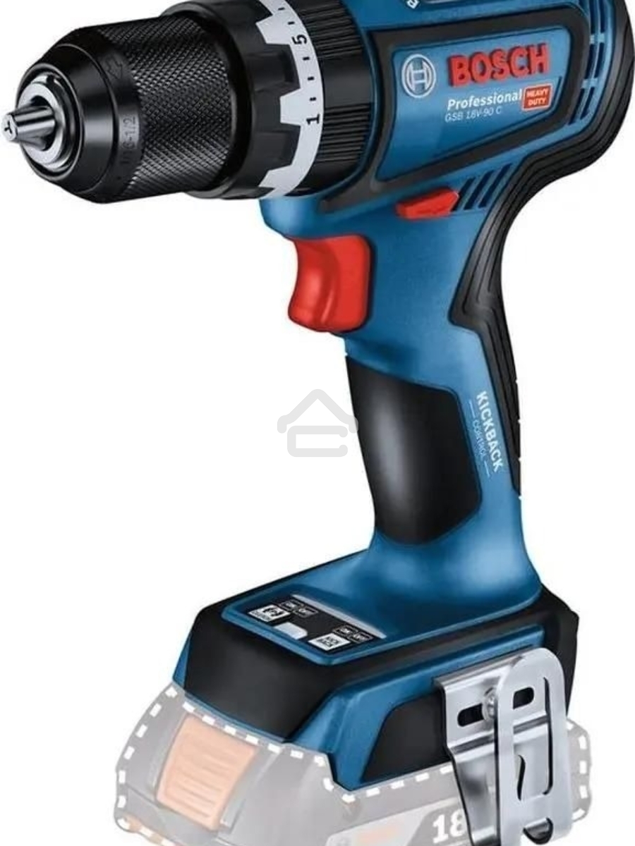 Ударная дрель-шуруповерт Bosch GSB 18V-90, Кейс