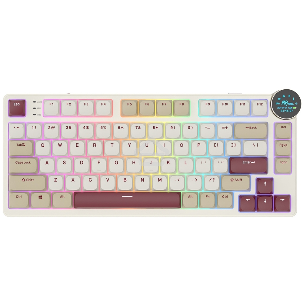 Клавиатура Royal Kludge RK N80 Red switch/Rosy Clouds