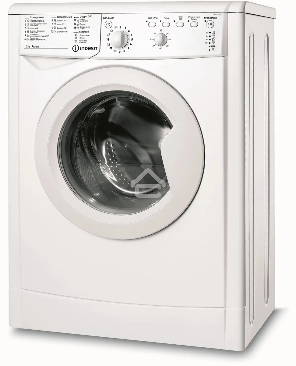 Стиральная машина Indesit IWSC 5105 белый, загрузка фронтальная 5 кг, 1000 об/мин., класс: А
