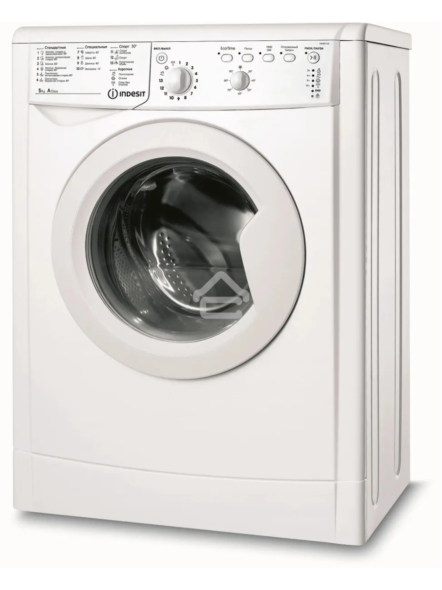 Стиральная машина Indesit IWSC 5105 белый, загрузка фронтальная 5 кг, 1000 об/мин., класс: А