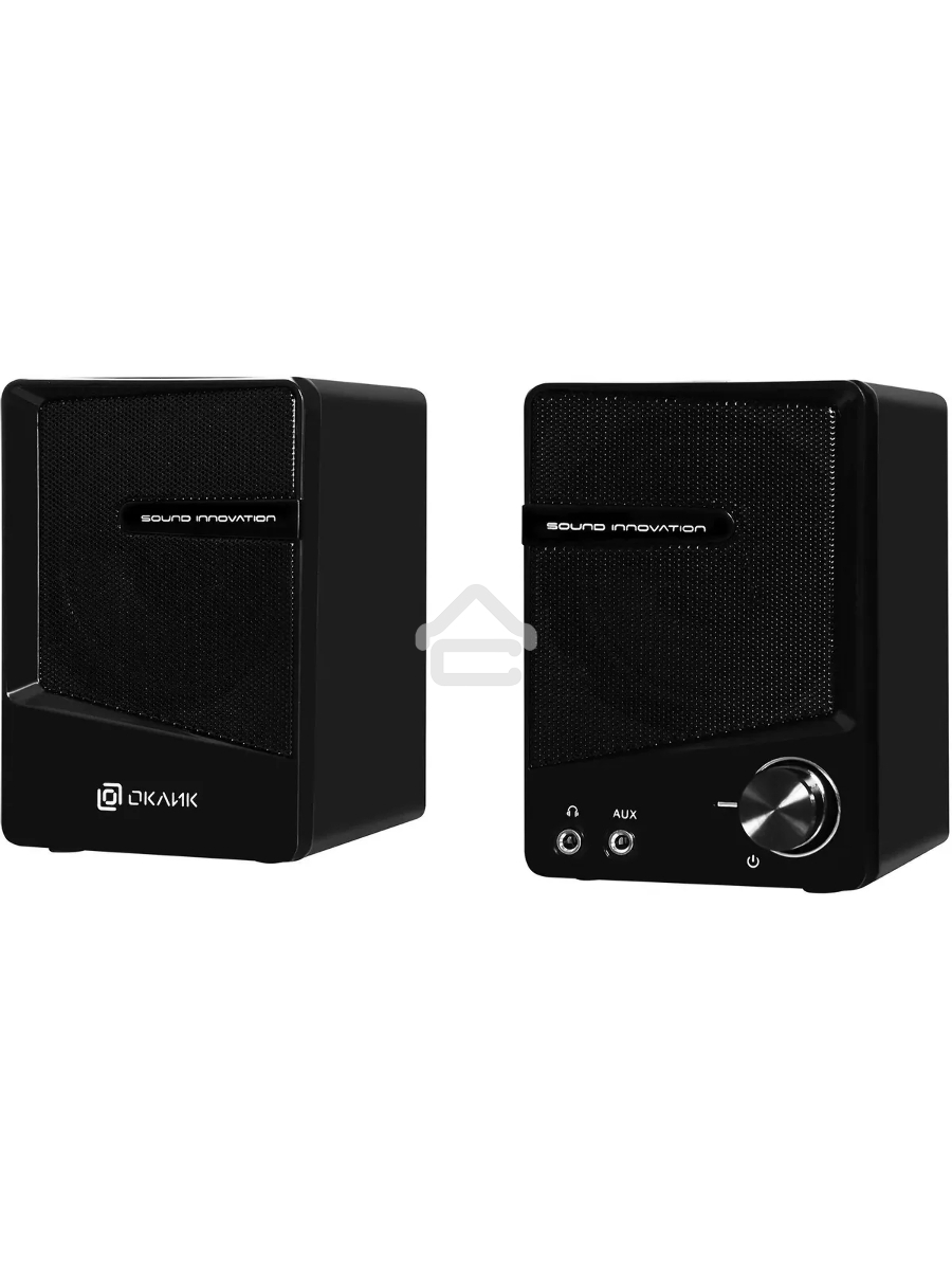 Колонки Oklick OK-126 2.0 черный 6Вт