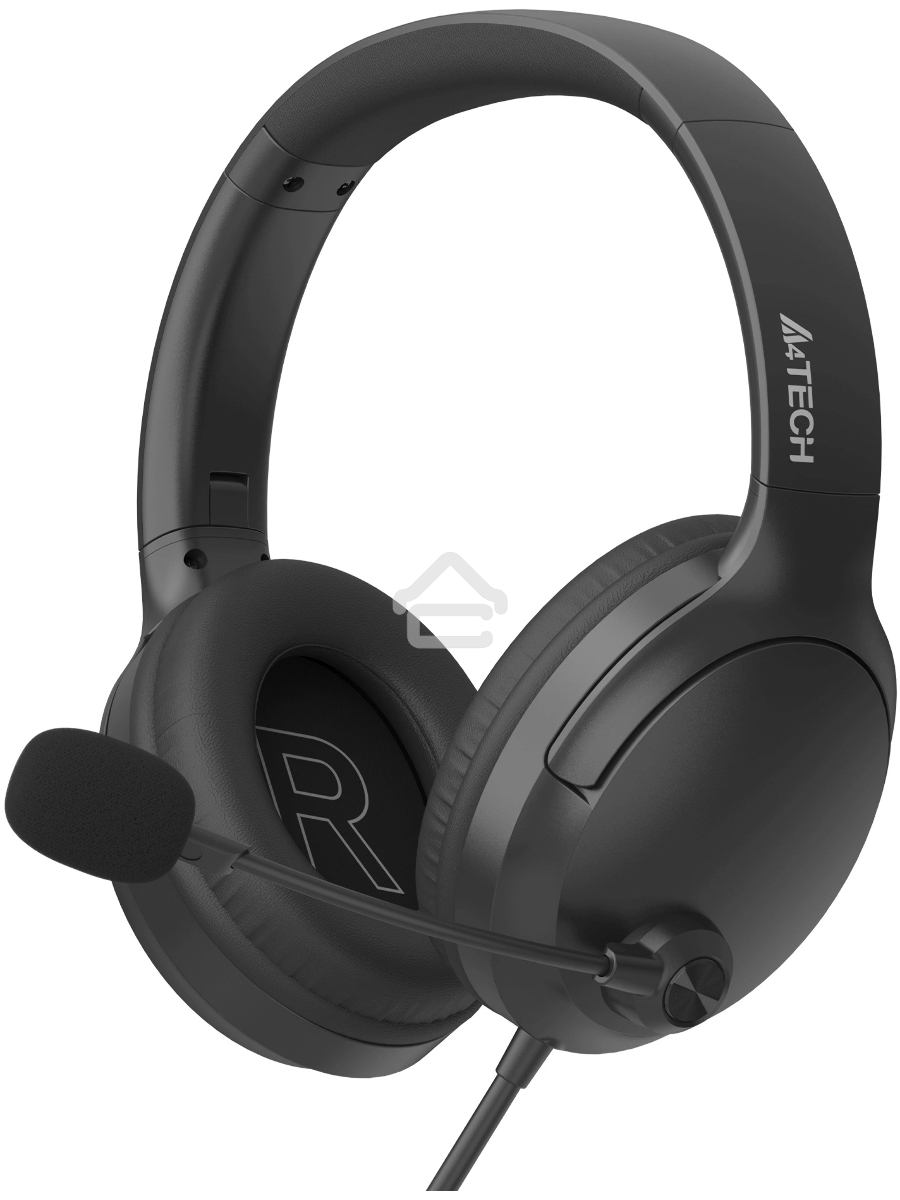 Наушники с микрофоном A4Tech Fstyler FH280U черный 2м мониторные USB оголовье