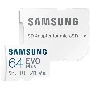 Флеш карта microSD 64GB SAMSUNG EVO PLUS microSDXC Class 10, UHS-I, (SD адаптер) 130MB/s