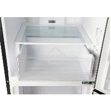 Холодильник Hitachi R-B410PUC6 BBK черный двухкамерный 215/105л морозилка снизу, No Frost