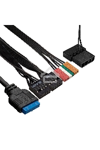 Компьютерный корпус Minitower ExeGate mEVO-9302-NPX400 (mATX, БП 400NPX с вент. 12см, 2*USB+1*USB3.0, HD аудио, черный, с RGB подсветкой)