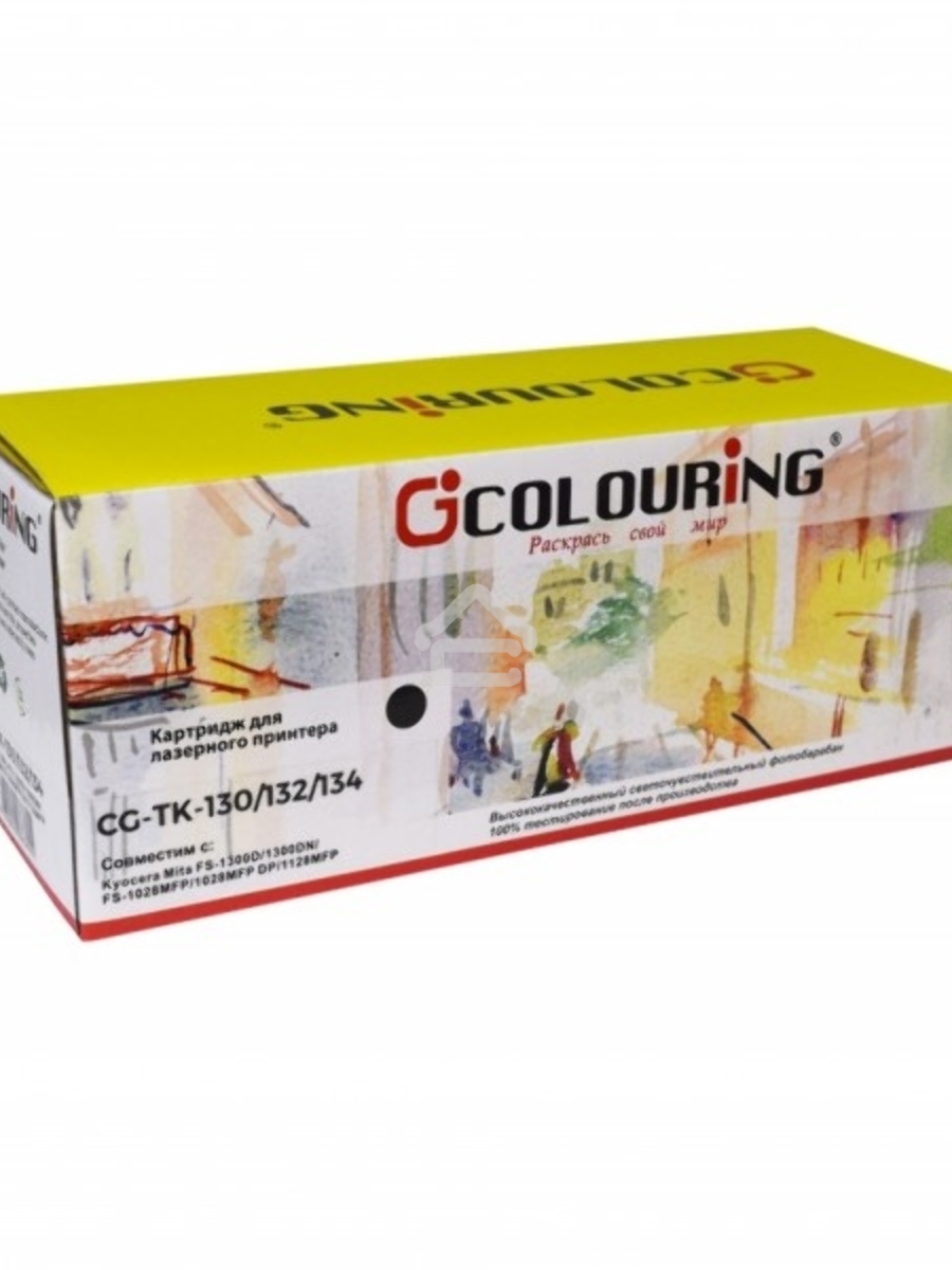 Картридж Colouring CG-TK-130/132/134 чёрный (7200 стр.) для Kyocera Mita FS-1300D/1300DN/FS-1028MFP/1028MFP DP/1128MFP
