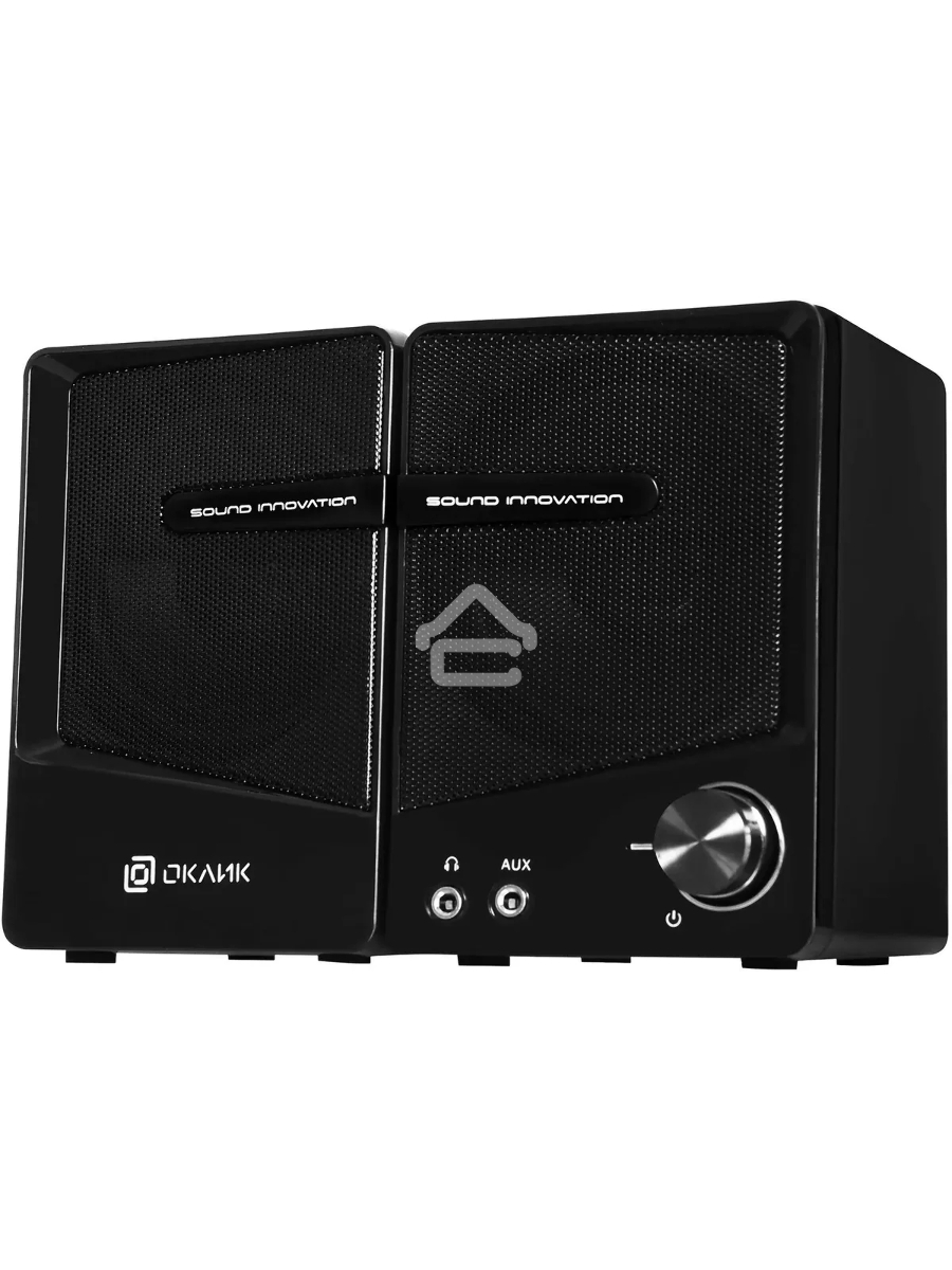 Колонки Oklick OK-126 2.0 черный 6Вт