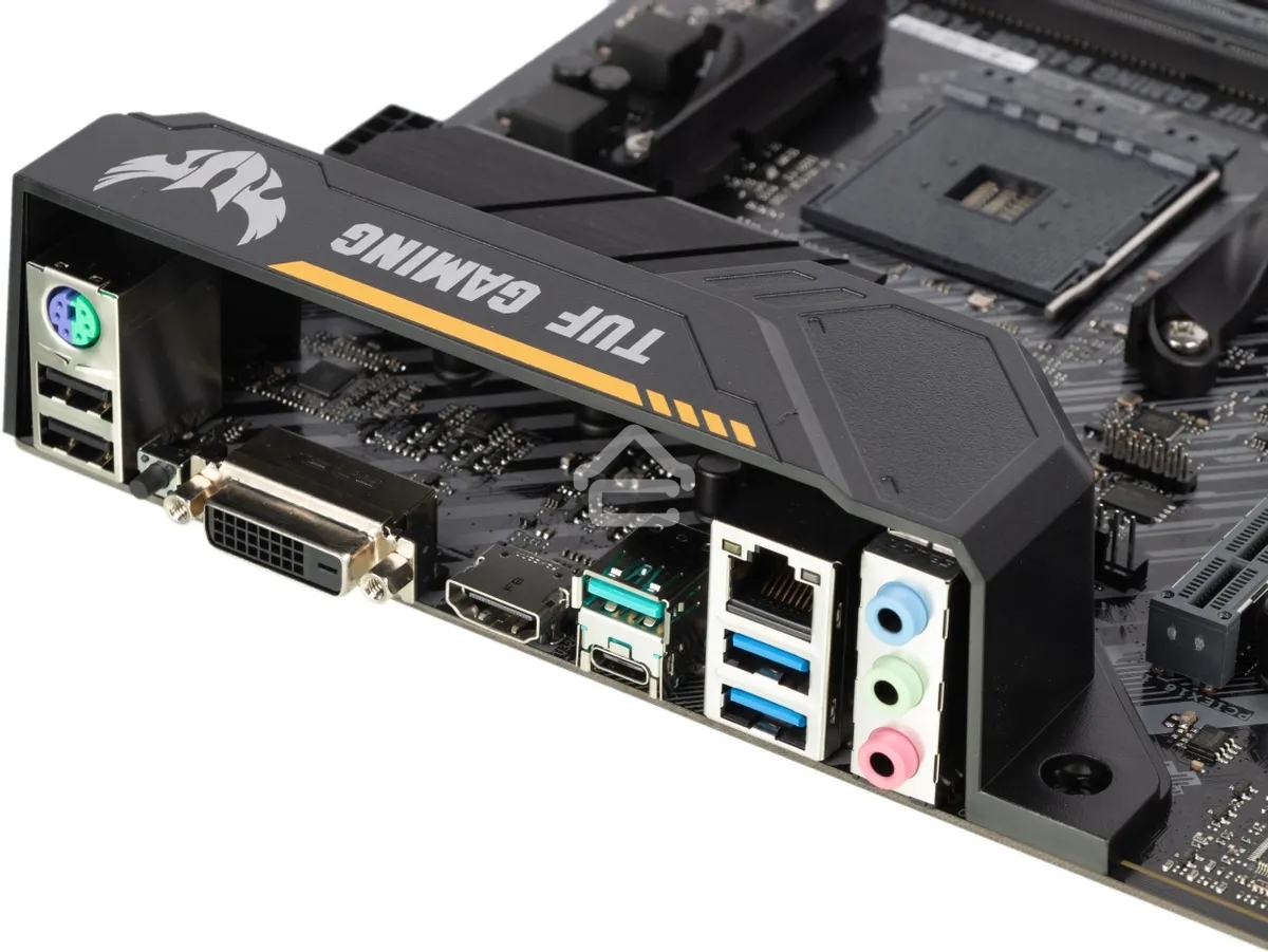 Материнская плата ASUS TUF GAMING B450M-PLUS II, AM4, AMD B450, 4xDDR4, 6xSATA, 1xM.2, 1xPCIe 3.0 x16, 1xPCIe 2.0 x16, 1xPCIe x1, 1xHDMI, 1xDVI-D, 1x 1Gb LAN, 2xUSB-A 3.2 Gen 1, 1xUSB-A 3.2 Gen 2, 2xUSB-A 2.0, 1xUSB-C 3.2 Gen 1, 3x3.5 мм, 7.1, mATX