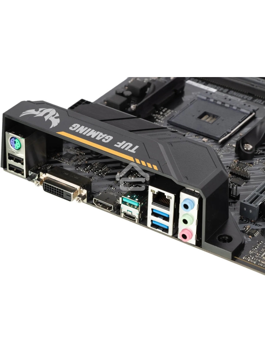 Материнская плата ASUS TUF GAMING B450M-PLUS II, AM4, AMD B450, 4xDDR4, 6xSATA, 1xM.2, 1xPCIe 3.0 x16, 1xPCIe 2.0 x16, 1xPCIe x1, 1xHDMI, 1xDVI-D, 1x 1Gb LAN, 2xUSB-A 3.2 Gen 1, 1xUSB-A 3.2 Gen 2, 2xUSB-A 2.0, 1xUSB-C 3.2 Gen 1, 3x3.5 мм, 7.1, mATX
