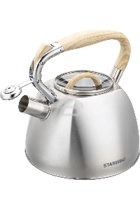Чайник для плиты Starwind Chef Daily 2.8л, серый, металлический (SW-CH1308)