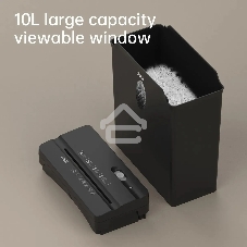 Шредер Deli ET014 черный с автоподачей (секр.P-4) фрагменты 5лист. 10лтр. пл.карты