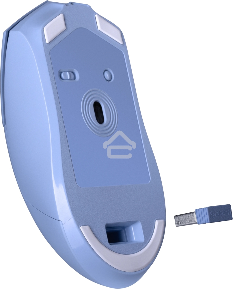 Мышь беспроводная REDRAGON St4r Pro голубой, 26000 dpi, радиоканал, Bluetooth, USB, кнопки - 6