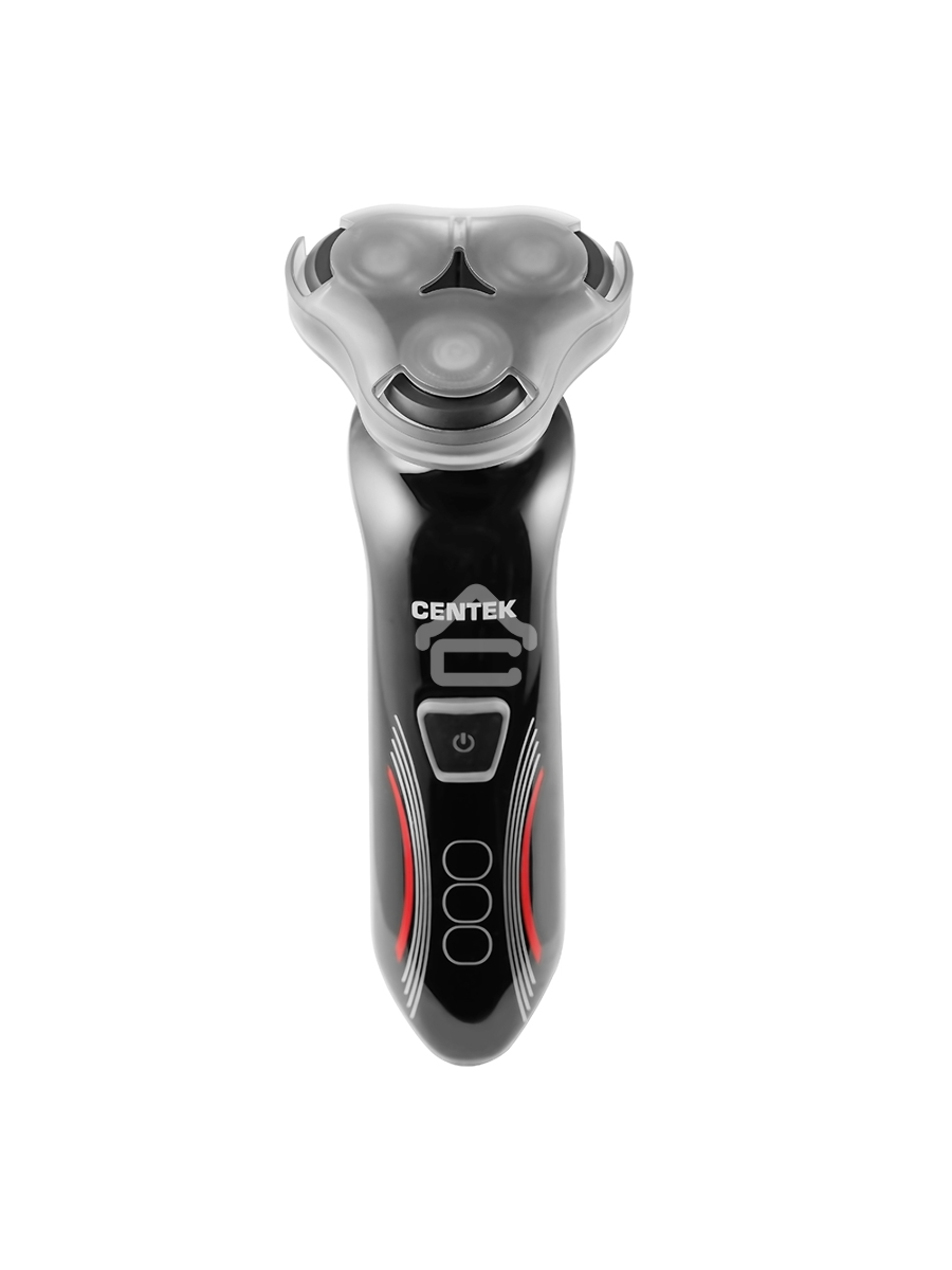 Бритва Centek CT-2159 (черн/хром) 3 плавающие головки, аккумулятор+работа от сети, Li-Ion600мАч