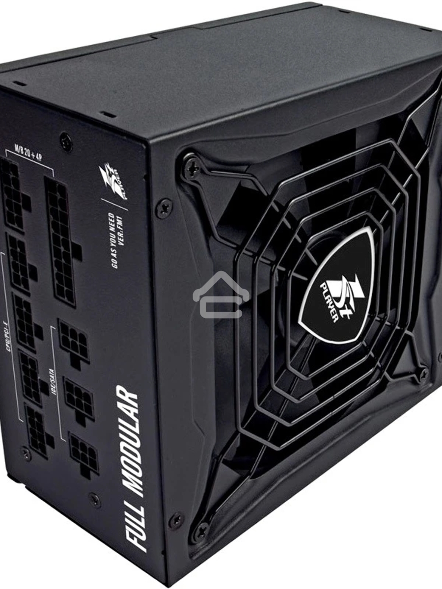 Блок питания 1STPLAYER PS-850SP, 800Вт, 80 PLUS Gold, 140мм, модульный, черный