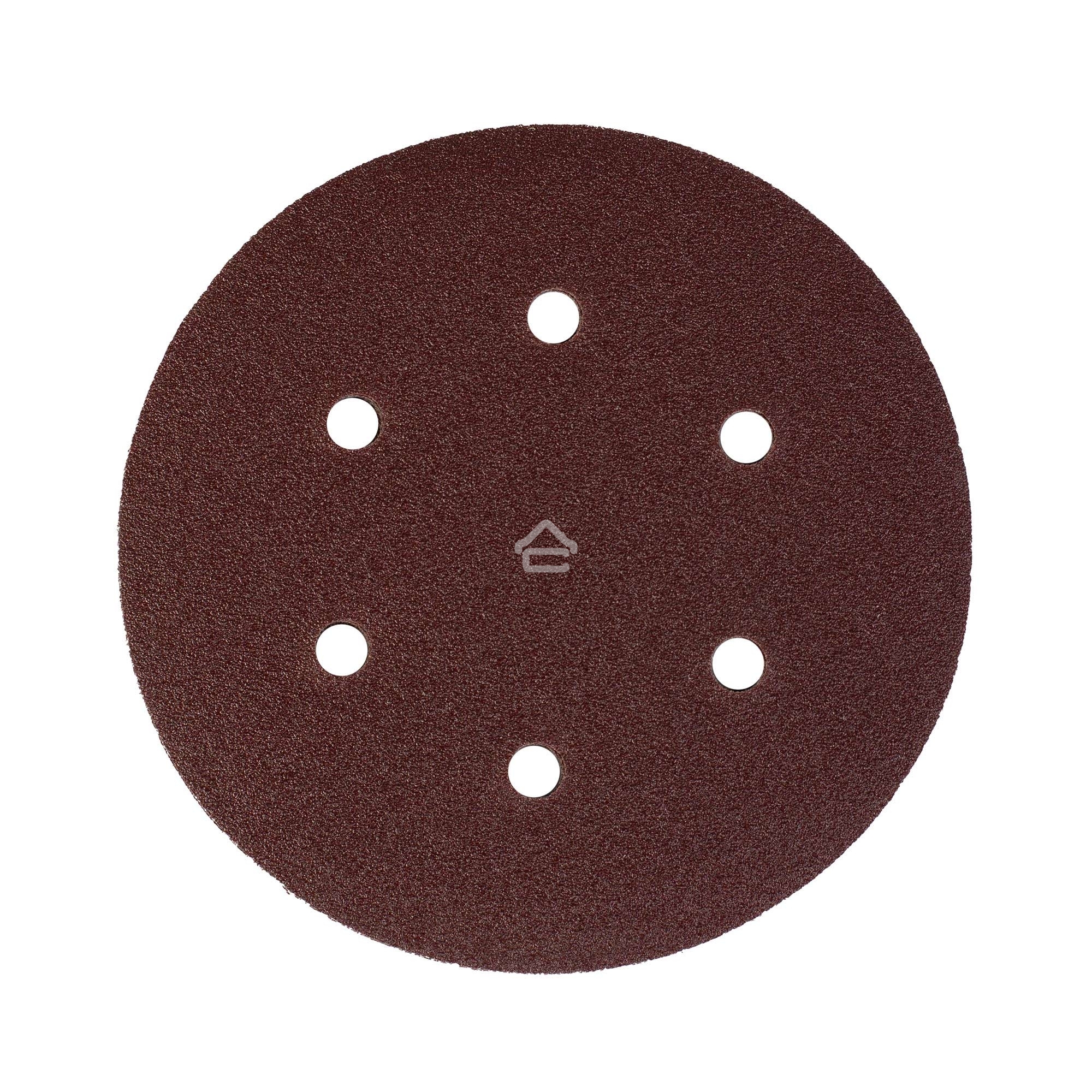 Круг шлифовальный PATRIOT на липучке, 150 мм, 6 отверстий, Р120, 5 шт