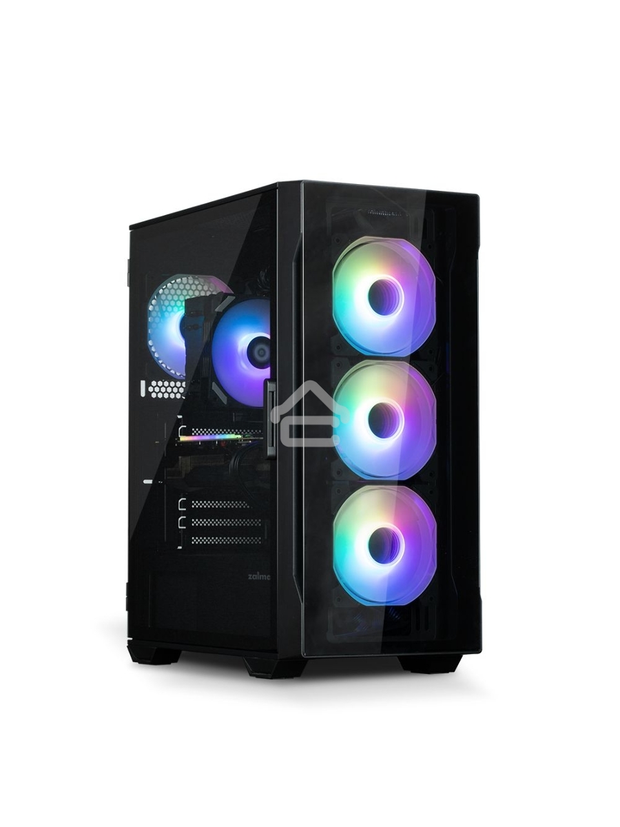 Компьютерный корпус MidiTower Zalman I3 NEO TG Black (ATX, front mesh, TG window, USB2.0 x1, USB3.0x2, 4x120mm RGB fan, без БП) (I3 NEO TG Black)
