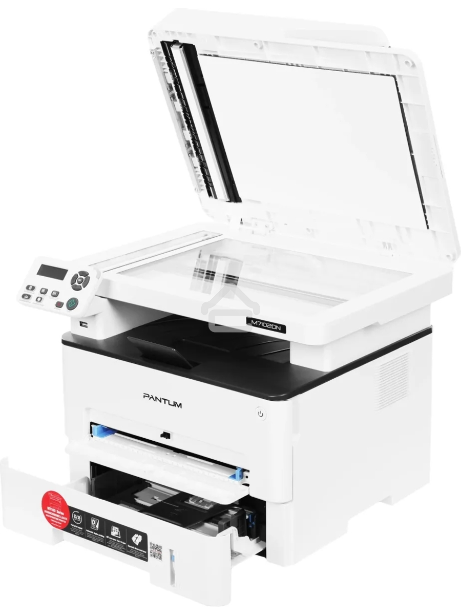 МФУ лазерный Pantum M7102DN, A4, ч/б, печ. до 33 стр/мин., скан. до 24 стр/мин., 1200x1200dpi, USB, RJ-45