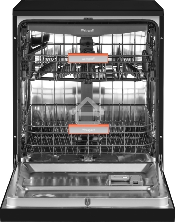 Посудомоечная машина Weissgauff DW 996 Touch Inverter Dual Fan Dry, черный, 60 см, 15 компл., 47 дБ, класс A+++