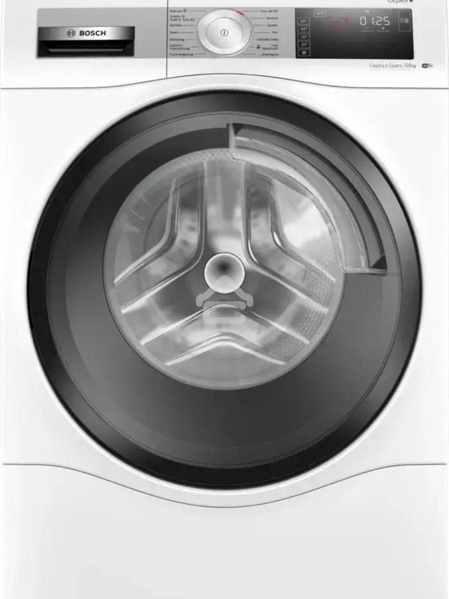 Стиральная машина с сушкой Bosch Serie 6 WDU8H542SN белая, загрузка фронтальная 10кг, 1400 об/мин., класс: A
